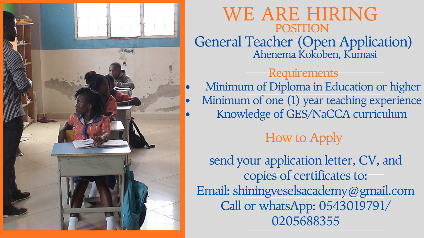 You are currently viewing JOIN OUR TEAM AS GENERAL TEACHER (OPEN APPLICATION)