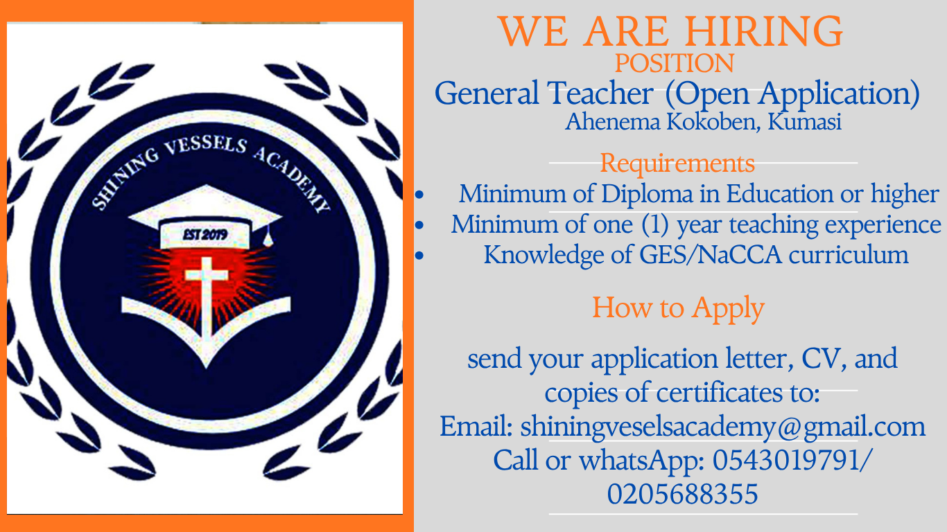 You are currently viewing JOIN OUR TEAM AS GENERAL TEACHER (OPEN APPLICATION)